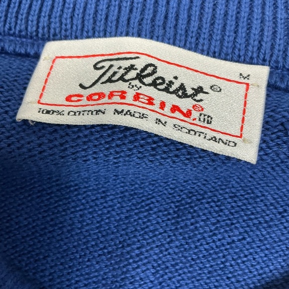 Vintage 90s Spring house Opryland Hotel knit golf sweater. Made in Scotland SZ M - Picture 3 of 4